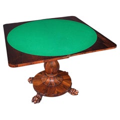Antiker Club-Lounge-Pokertisch, englisch, Gesellschaftsspiele, Kartenspiele, Wilhelm IV., 1835