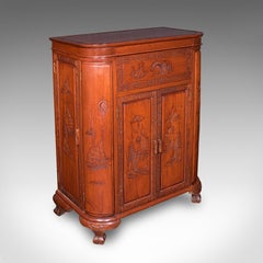 Mueble de cócteles vintage, Hong Kong, mueble de bar con contrapeso, de mediados de siglo, 1960