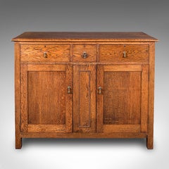 Antique Dining Cabinet, English Oak, Sideboard, Drinks Cupboard, Edwardian, 1910