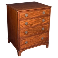 Antique Small Chest of Drawers, English, Georgian Revival, Tallboy, Edwardian