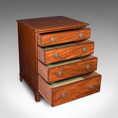 Antique Small Chest of Drawers, English, Georgian Revival, Tallboy, Edwardian