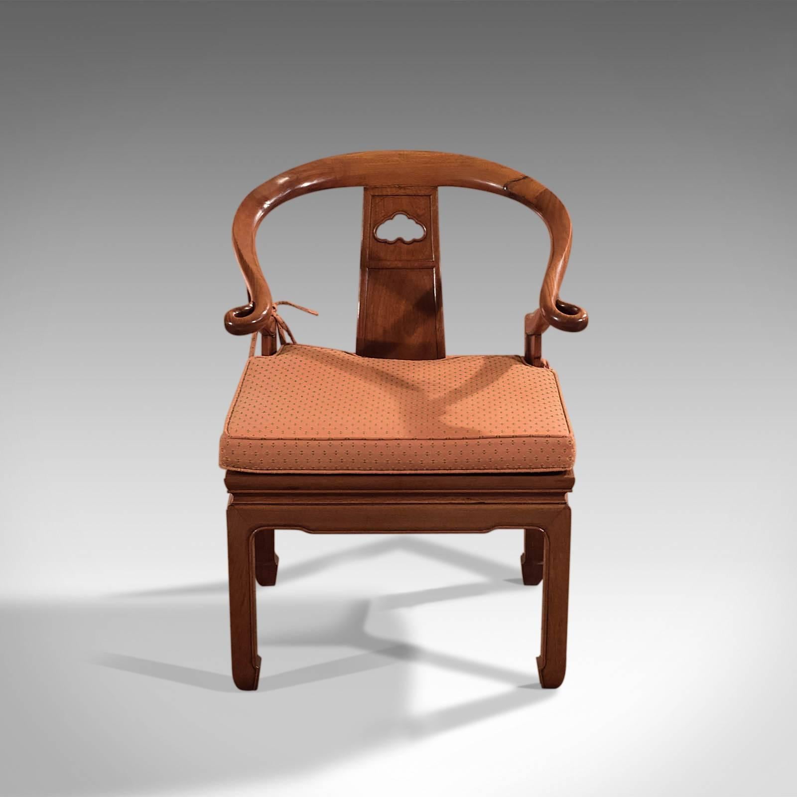Hong Kong Pair of Chinese Chairs, Mid-20th Century George Zee & Co