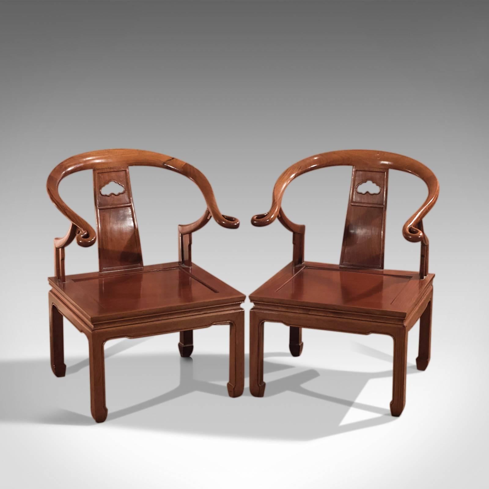 Pair of Chinese Chairs, Mid-20th Century George Zee & Co 2