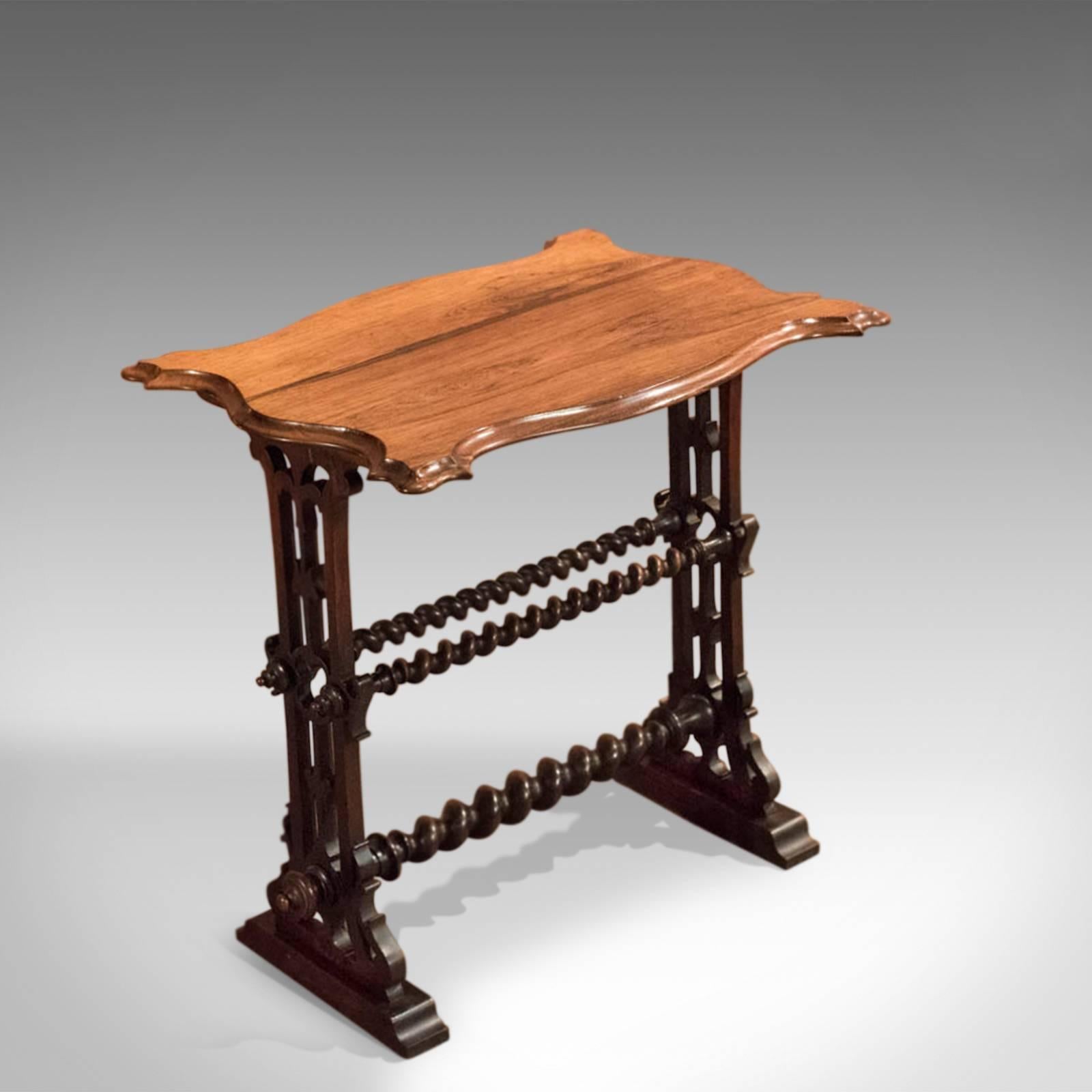 19th Century Victorian Rosewood Side Table, circa 1860 In Good Condition In Hele, Devon, GB