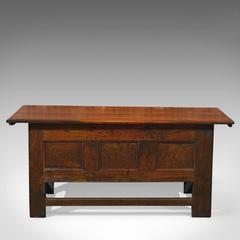 Antique Coffer, 18th Century French Oak Trunk