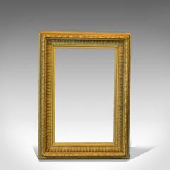 Victorian Wood and Gilt Antique Picture Frame, circa 1880