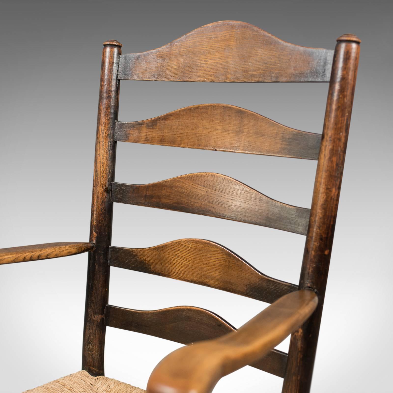 Set of Eight Antique Dining Chairs, English, Ladderbacks, Shaker, circa 1850 In Good Condition In Hele, Devon, GB