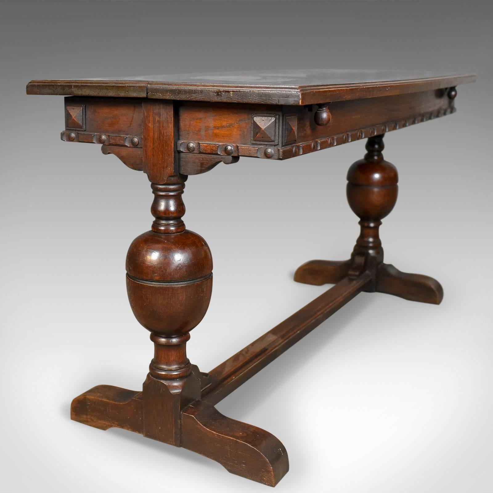 Extending Antique Dining Table, 17th Century Refectory Taste, English circa 1900 4
