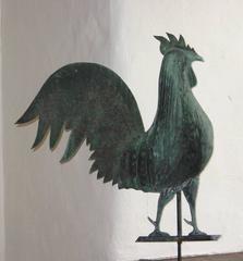 Molded Copper Rooster Weathervane