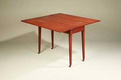 Federal Country Red-Painted Maple Drop-Leaf Table