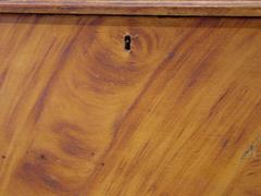 Sienna and Ochre Gain-Painted Six-Board Blanket Chest