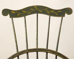 Green-Painted Comb-Back Windsor Side Chair