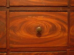 Grain-Painted Pine Apothecary Chest with Folding Table