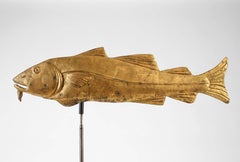 Molded and Gilt Copper Codfish Weathervane