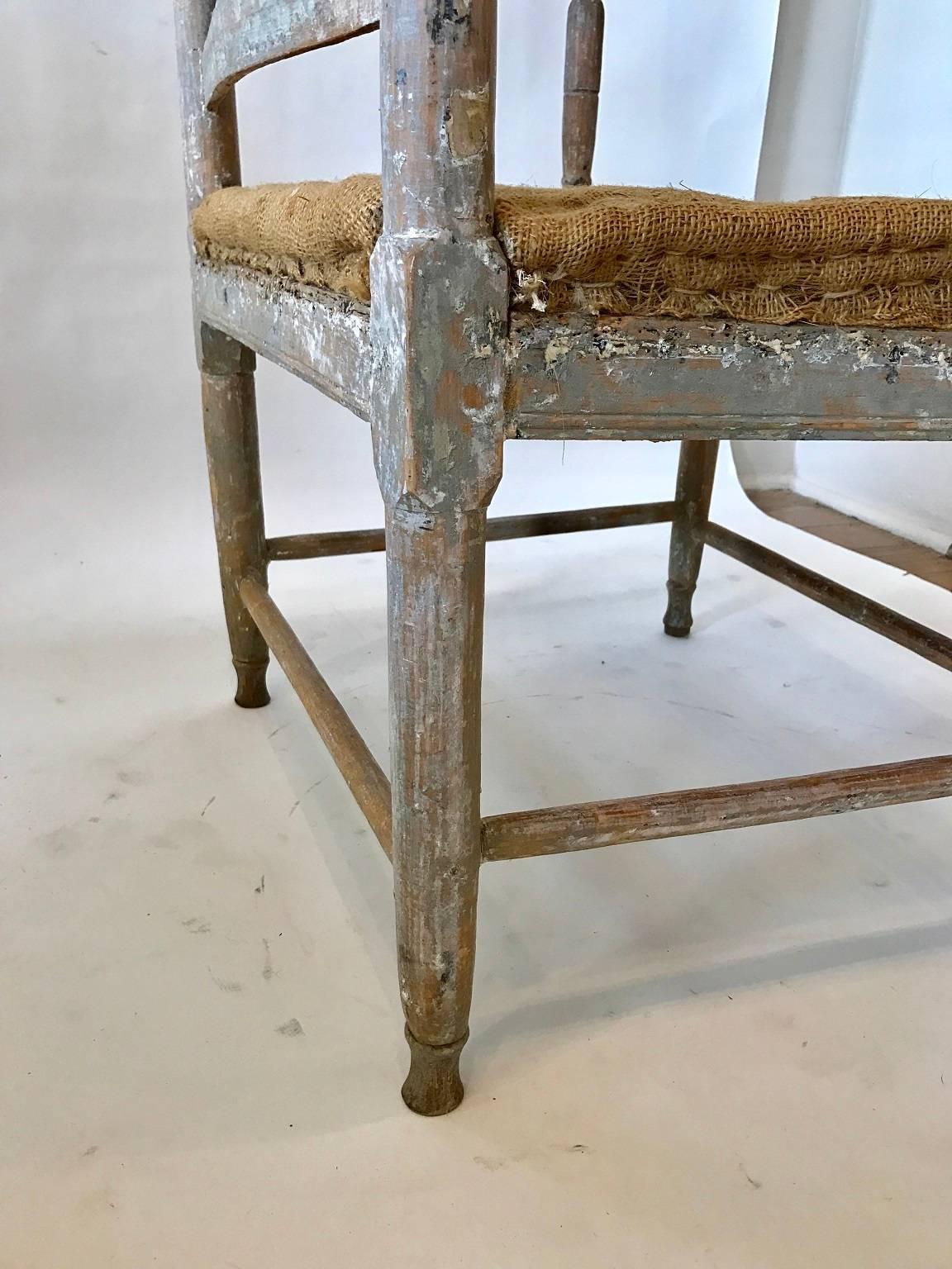 Swedish Gustavian Gripsholm Armchair, Late 18th Century In Excellent Condition In New Orleans, LA