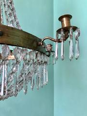 Early 19th Century Swedish Gustavian Basket-Form Chandelier