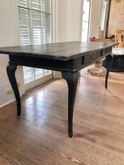 Swedish Rococo Style Table or Desk with Two Drawers