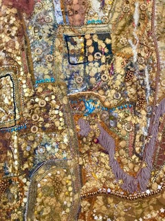 "Phantasmagoria" Monumental Shawne Major Mixed-Media Tapestry