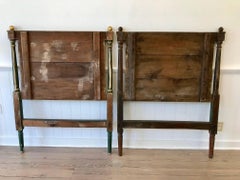 Pair 19th Century Italian Painted Twin Headboards