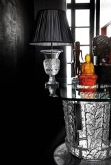 Lalique Versailles Crystal Table Lamp