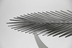 Double Frond Coffee Table in Stainless Steel by Christopher Kreiling