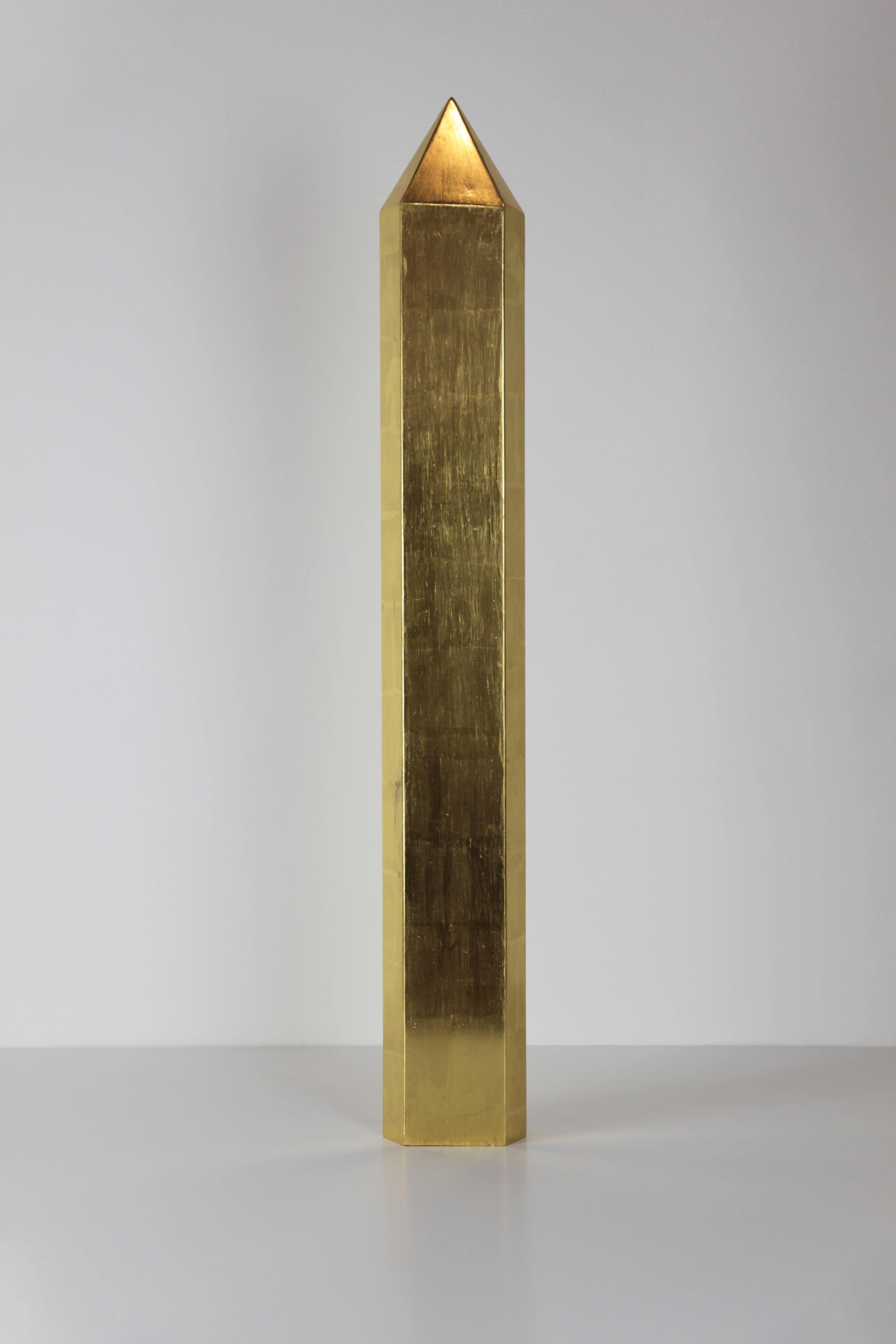 Modern Set of Three 22K Gold Gilt Crystals by Christopher Kreiling