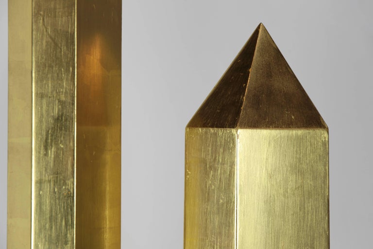 22-Karat Gold Gilt Crystals, Set of Three by Christopher Kreiling Studio For Sale 3