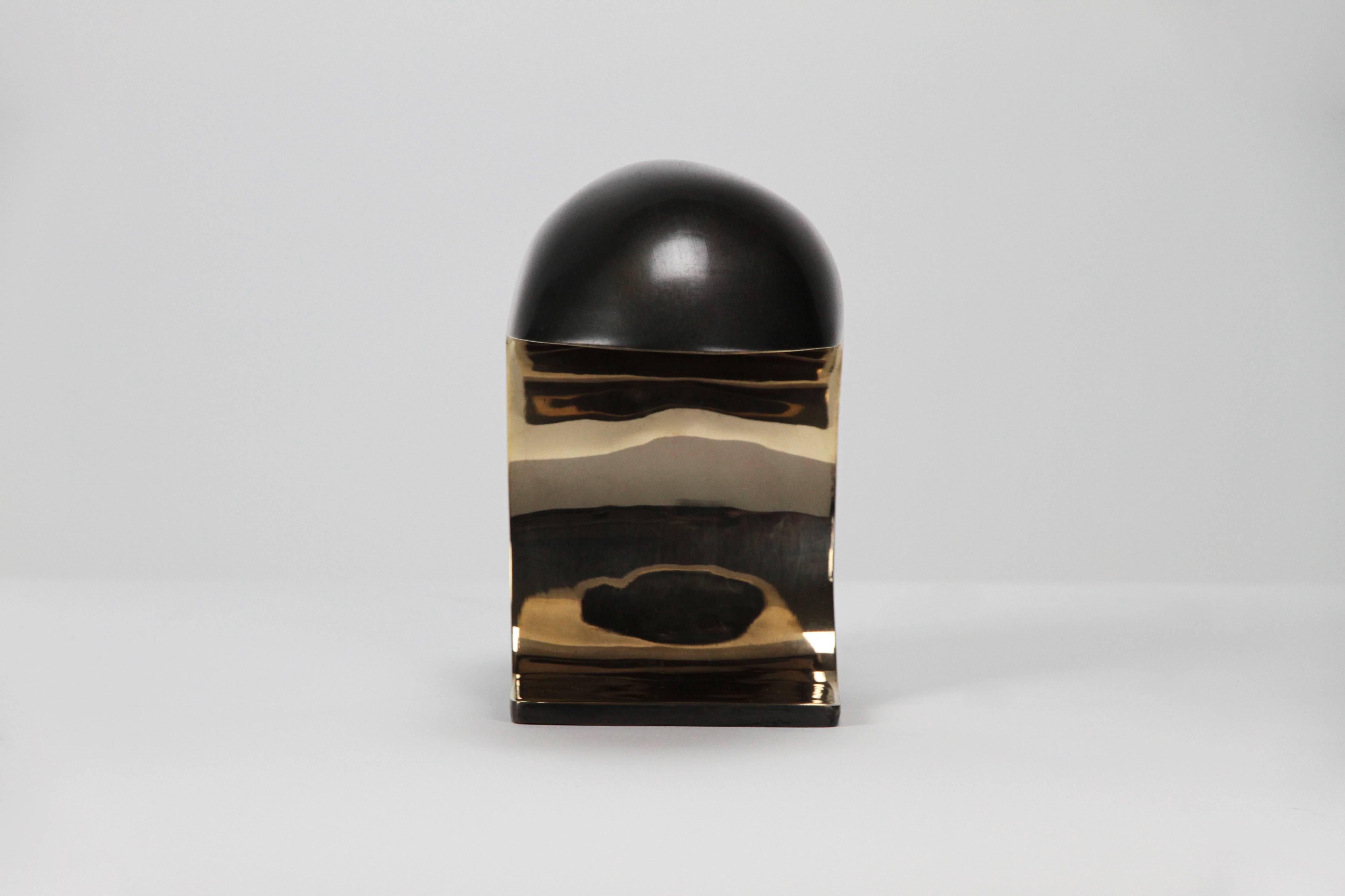 Nautilus-Schreibtischlampe aus Bronzeguss mit Touch-Dimmer von Christopher Kreiling (Moderne der Mitte des Jahrhunderts) im Angebot