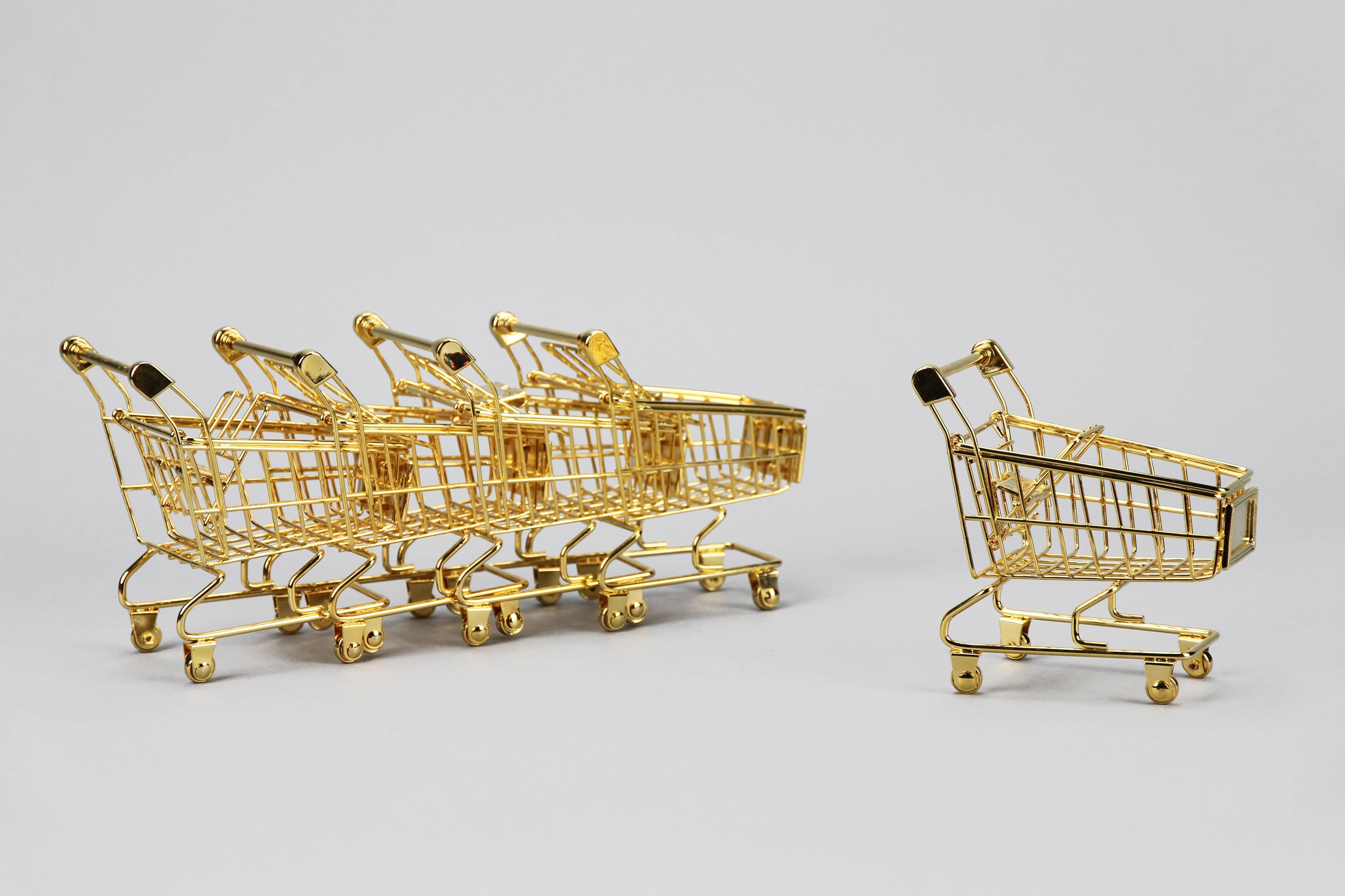 Mid-Century Modern The 24K Gold Plated Cart by Christopher Kreiling For Sale