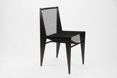 Icon Chair in Powder Coated Steel and Rope by Christopher Kreiling