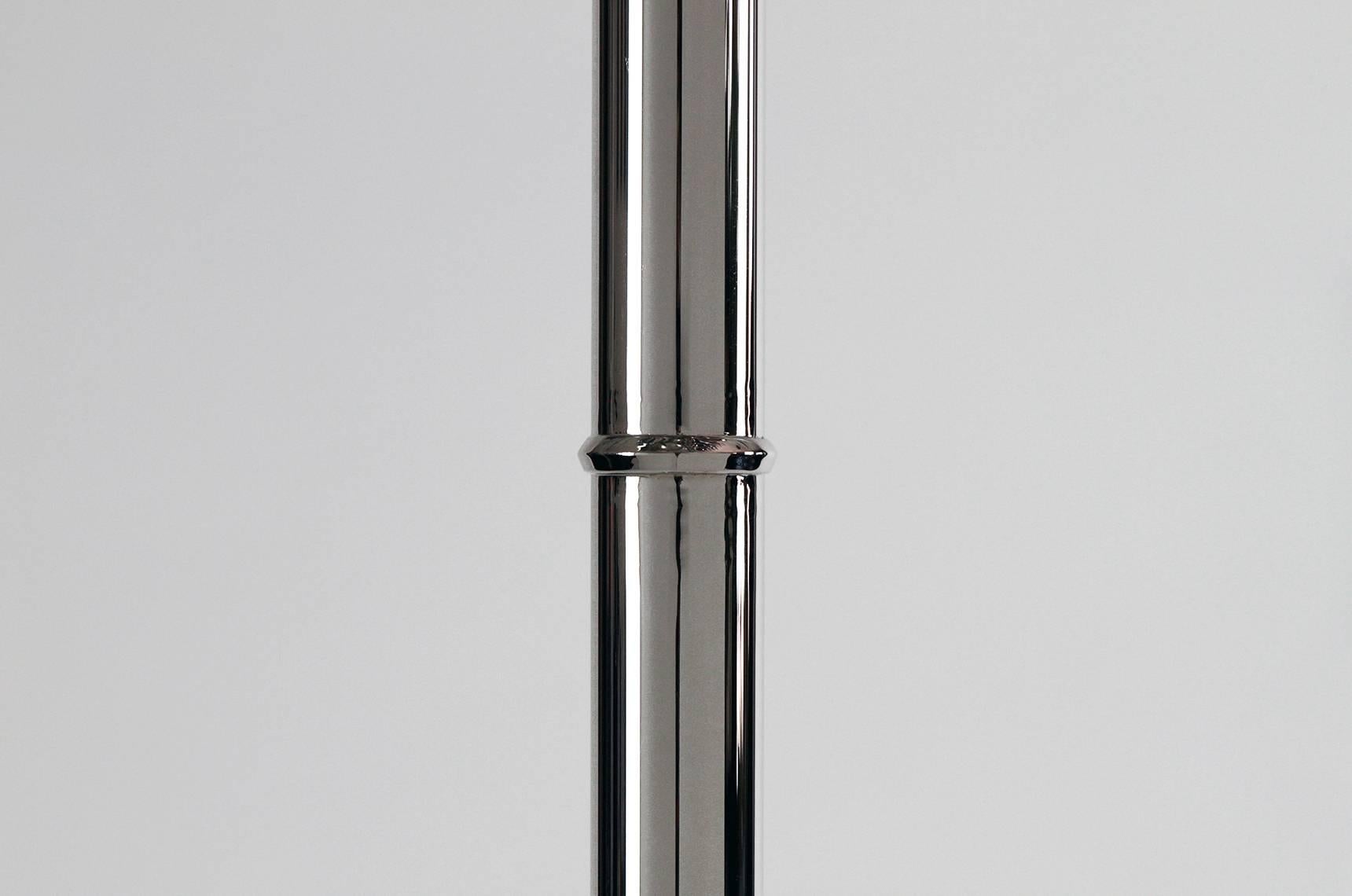 Contemporary California King Palm Tree Floor Lamp in stainless steel by Christopher Kreiling