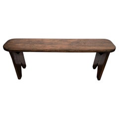 Tavolino da banco in legno antico italiano primitivo rustico minimalista