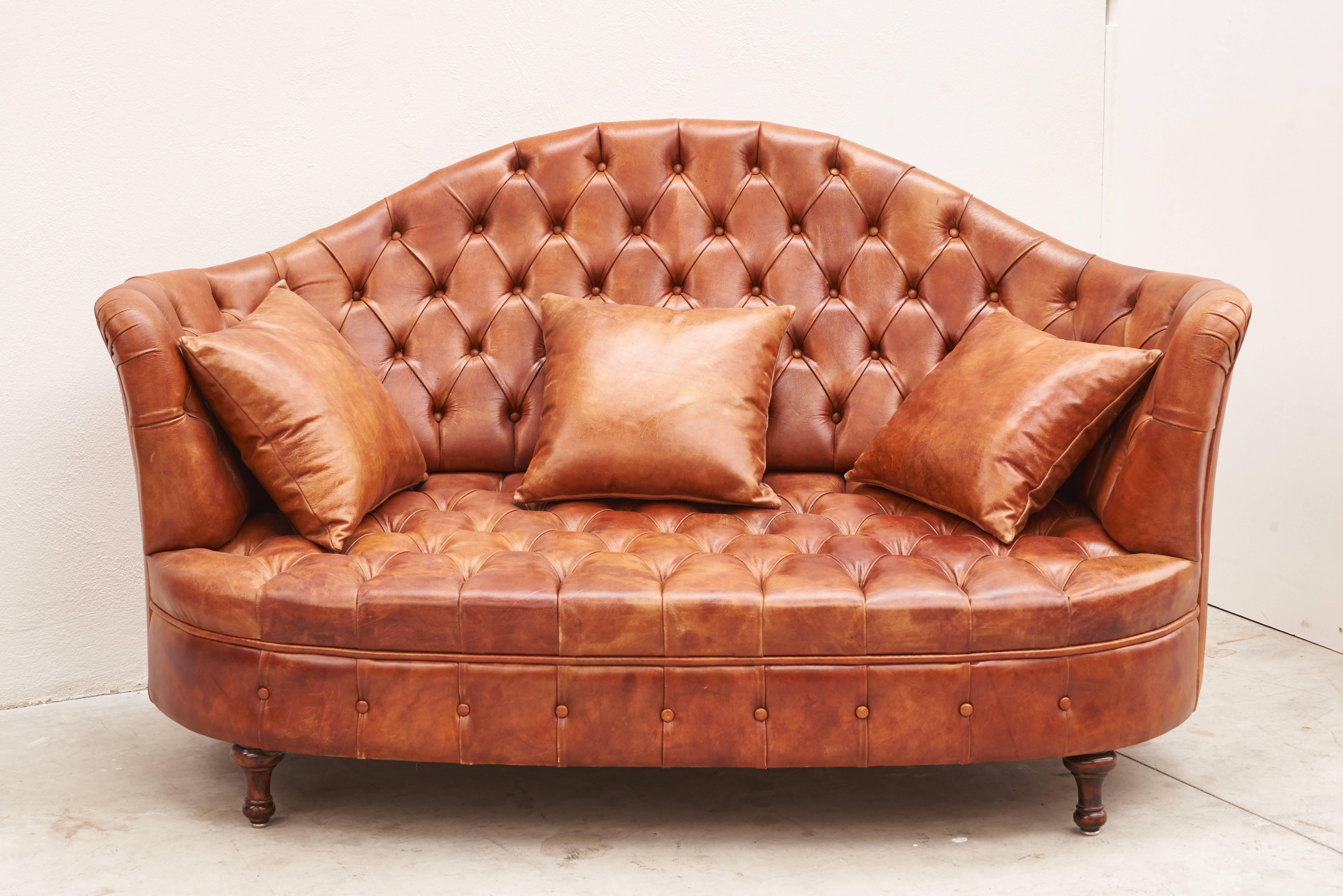 round chesterfield sofa