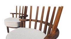 Easy Chairs by Guillerme & Chambron Mid-Century Modern Hollywood Regency