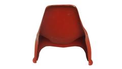Red Lounge Pool Chair, Mid-Century Modern
