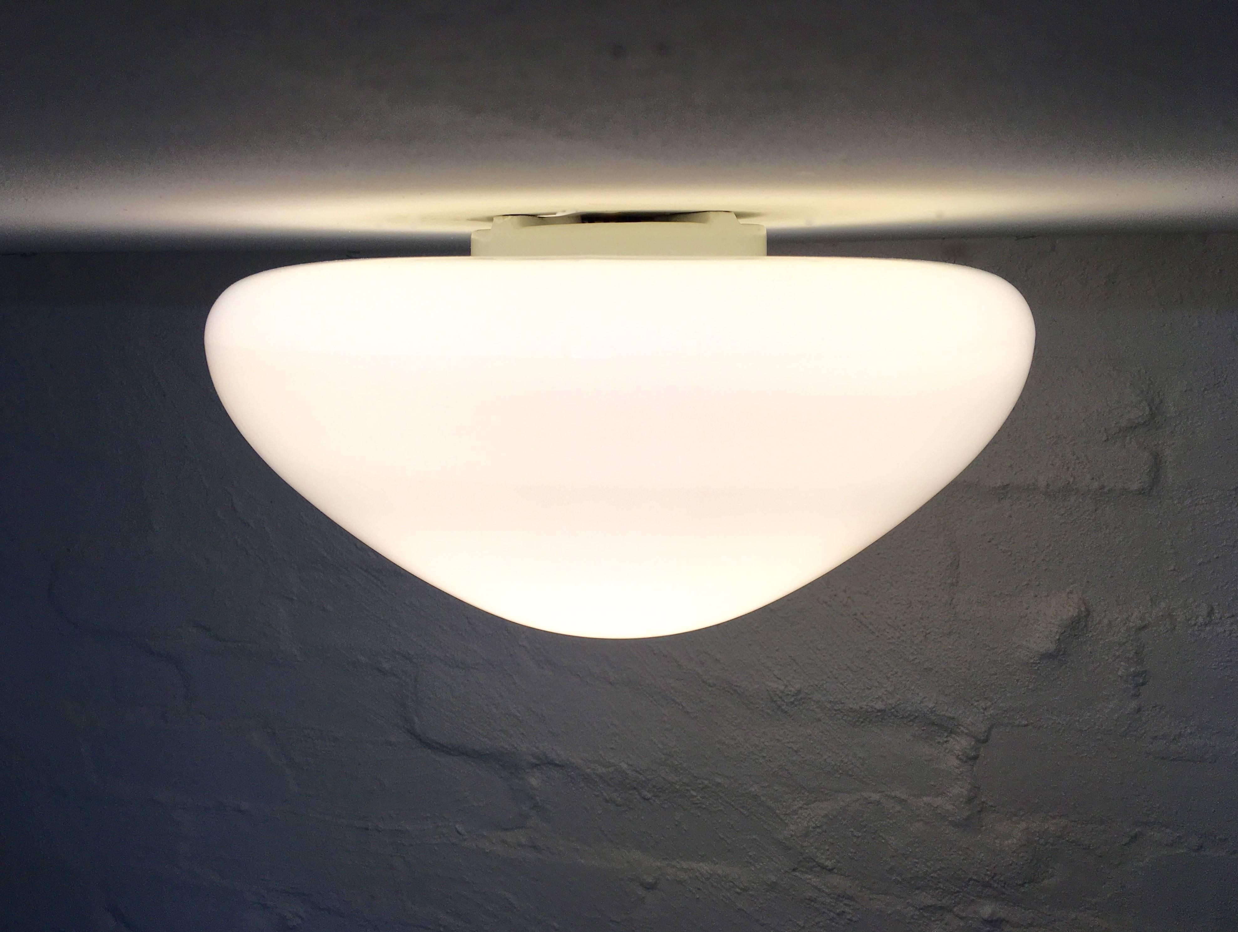 Mid-20th Century Bauhaus Wagenfeld Wall Sconce or Ceiling Light, Germany, 1955