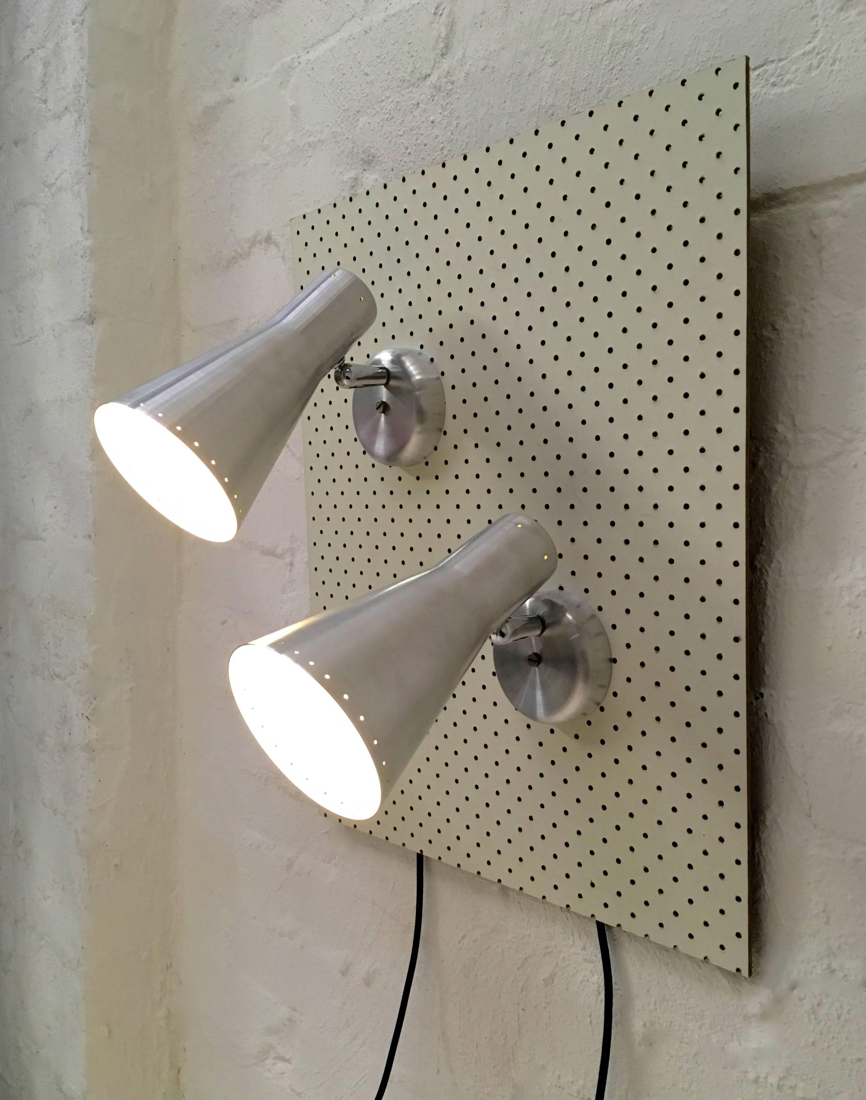 Mid-Century Modern Brown Evans and Co 'BECO' Wall Lights Melbourne, 1950s