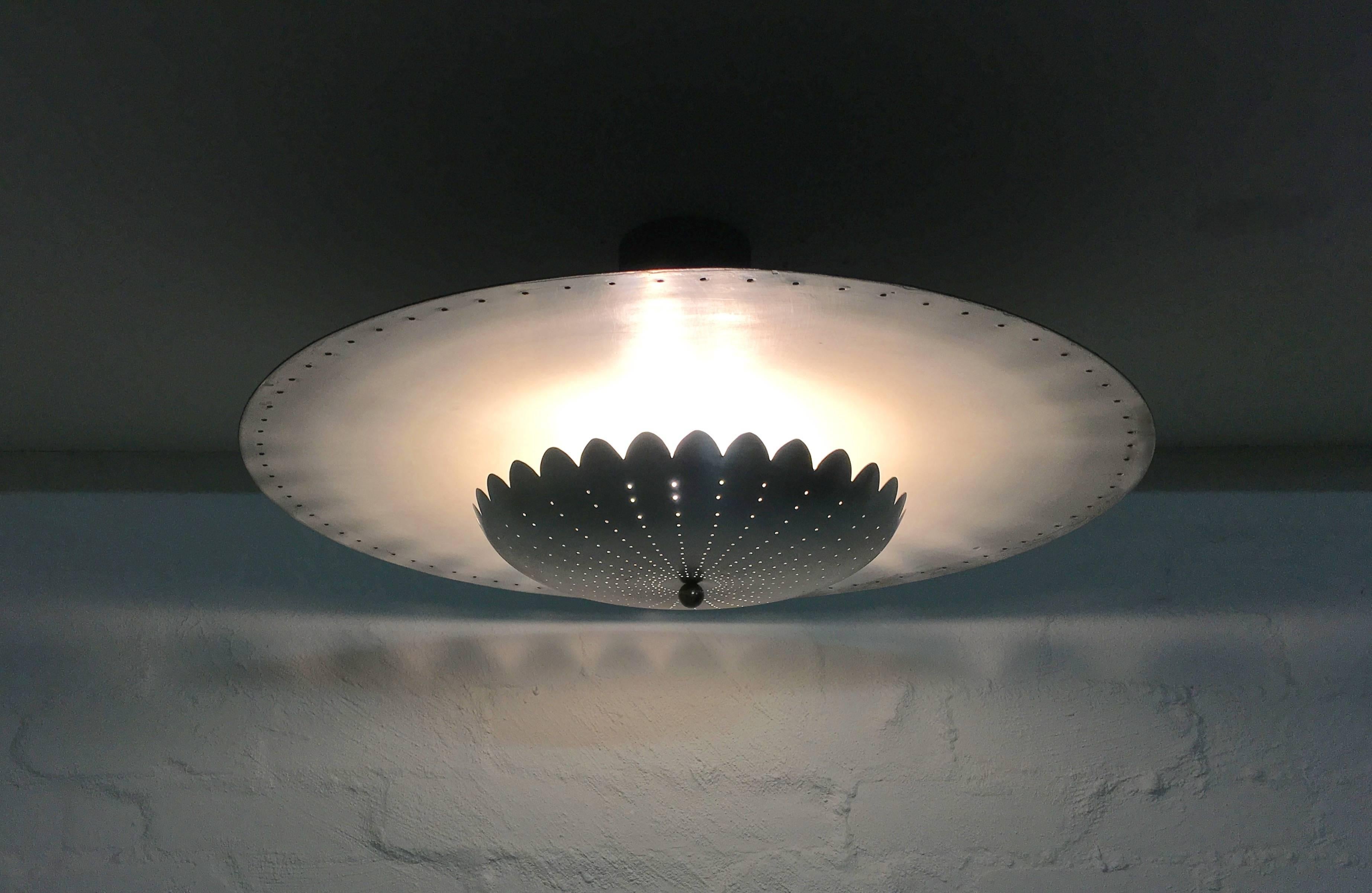 Aluminum Brown Evans and Co. 'BECO' Ceiling Mounted Reflector, Melbourne, 1950s