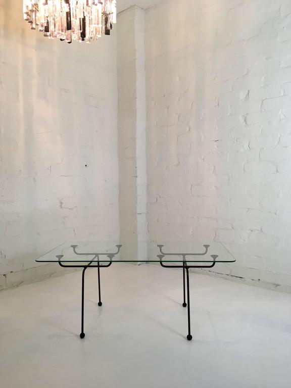 Clement Meadmore Steel Rod and Glass Coffee Table Melbourne, circa 1952