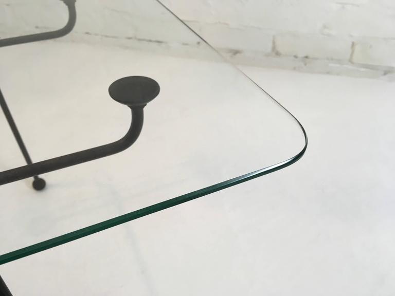 Clement Meadmore Steel Rod and Glass Coffee Table Melbourne, circa 1952