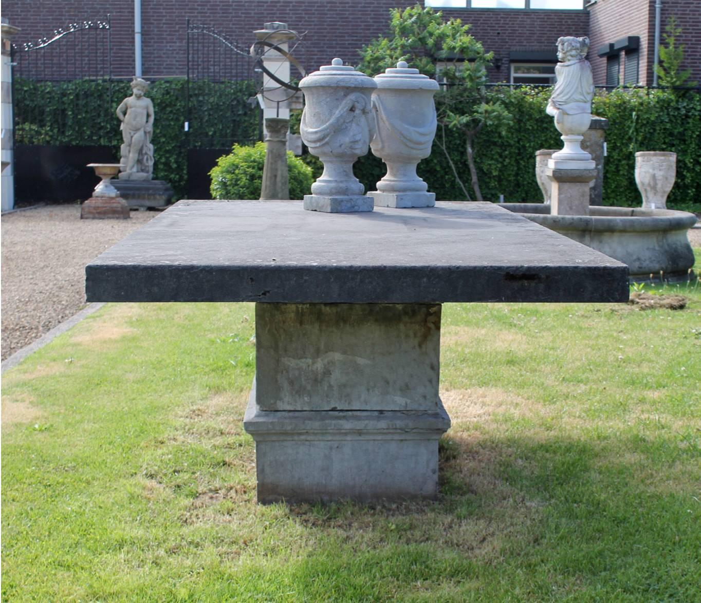 20th Century Bluestone Garden Table