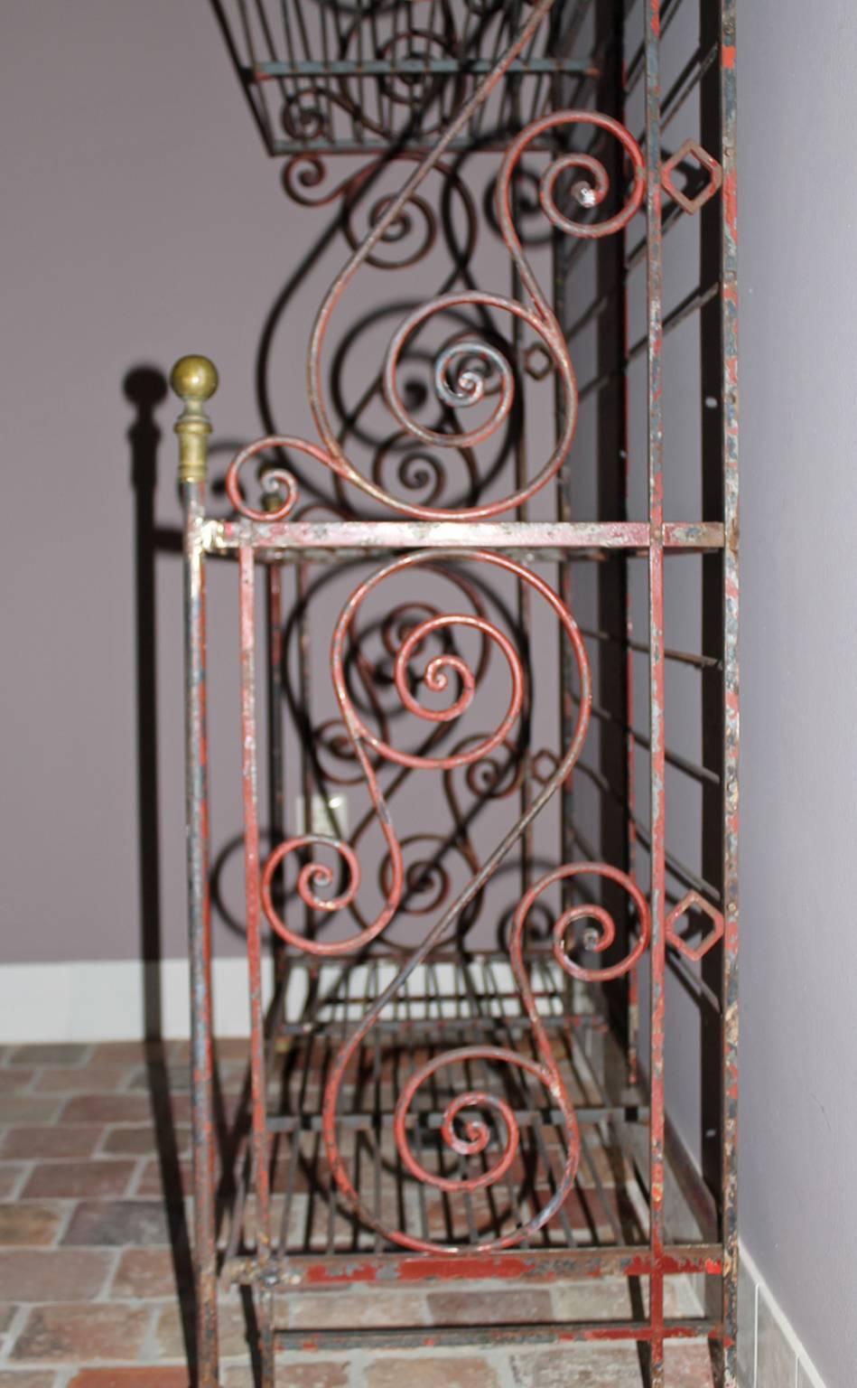French Beautiful Antique Original Bread Rack