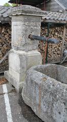 Village Water Pump in Antique Limestone from France, 18th Century