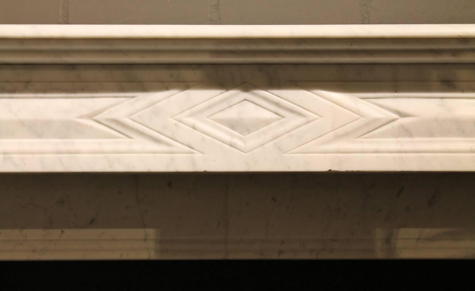 19th Century Marble Antique Fireplace mantel In Good Condition In Udenhout, NL