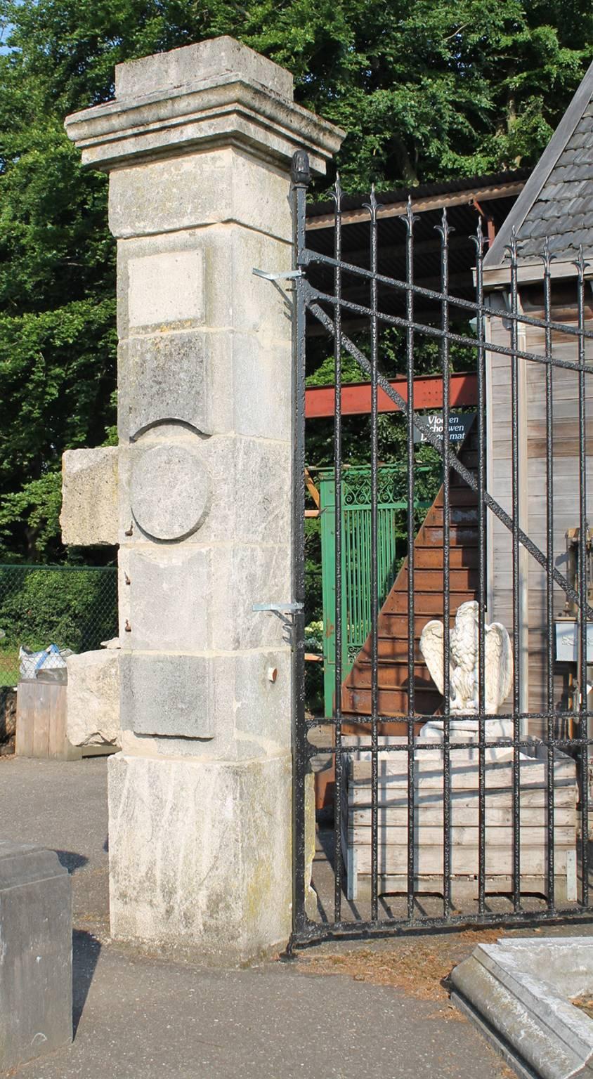 French Antique Gate and Gate Posts 19 the Century