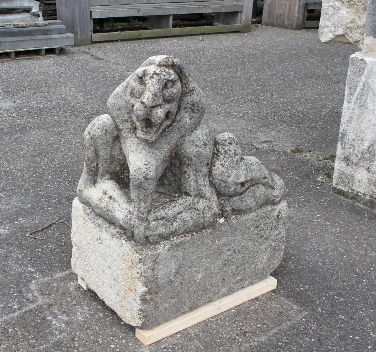 Pair of Lions, 19th Century For Sale 3