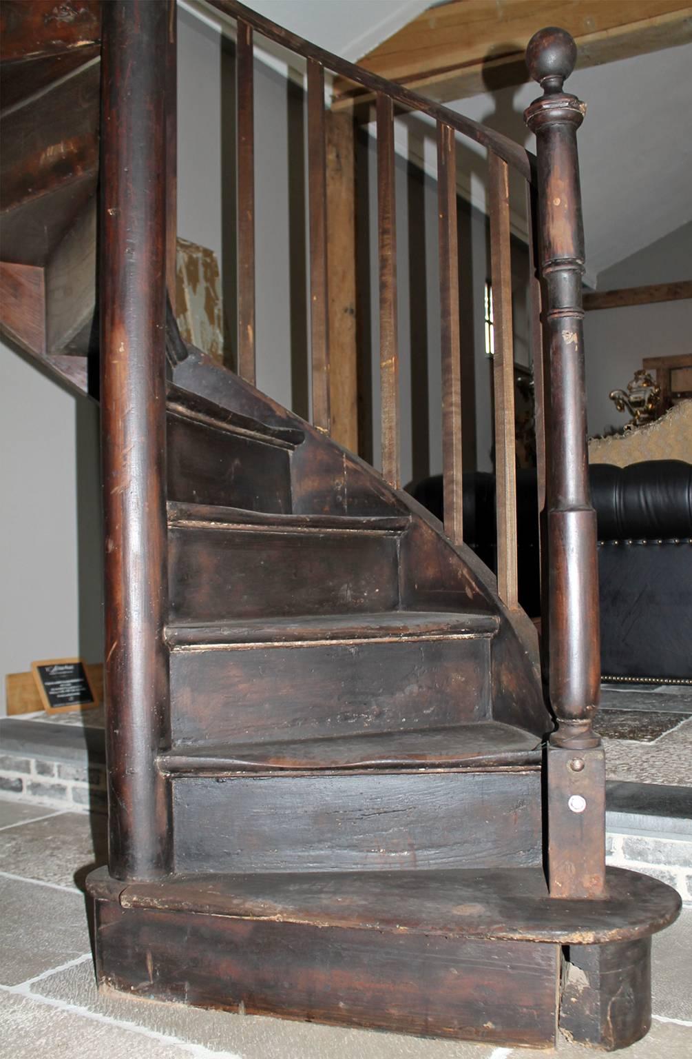 19th Century Beautiful Spiral Staircase 1