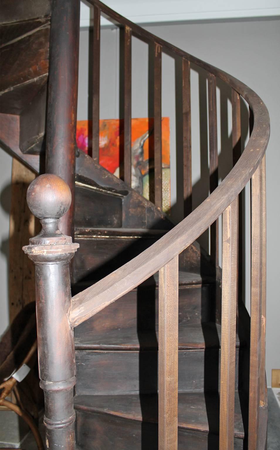 19th Century Beautiful Spiral Staircase In Good Condition In Udenhout, NL