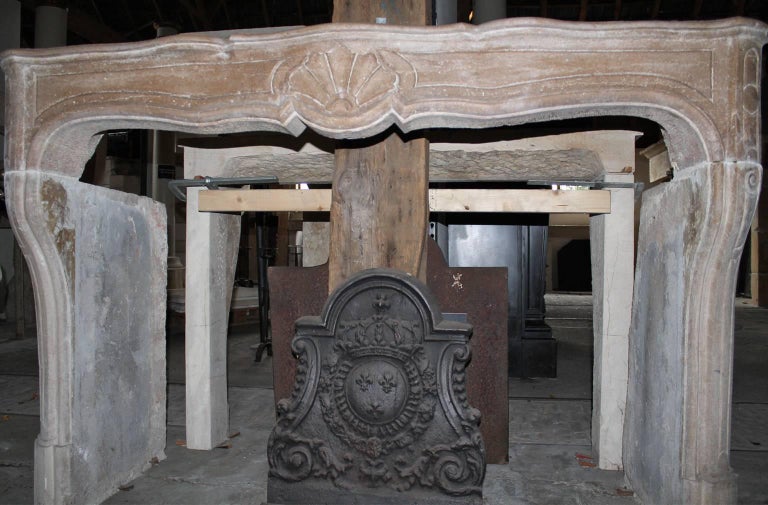 Beautiful Antique Marble Stone 18th Century Fireplace mantel For Sale ...