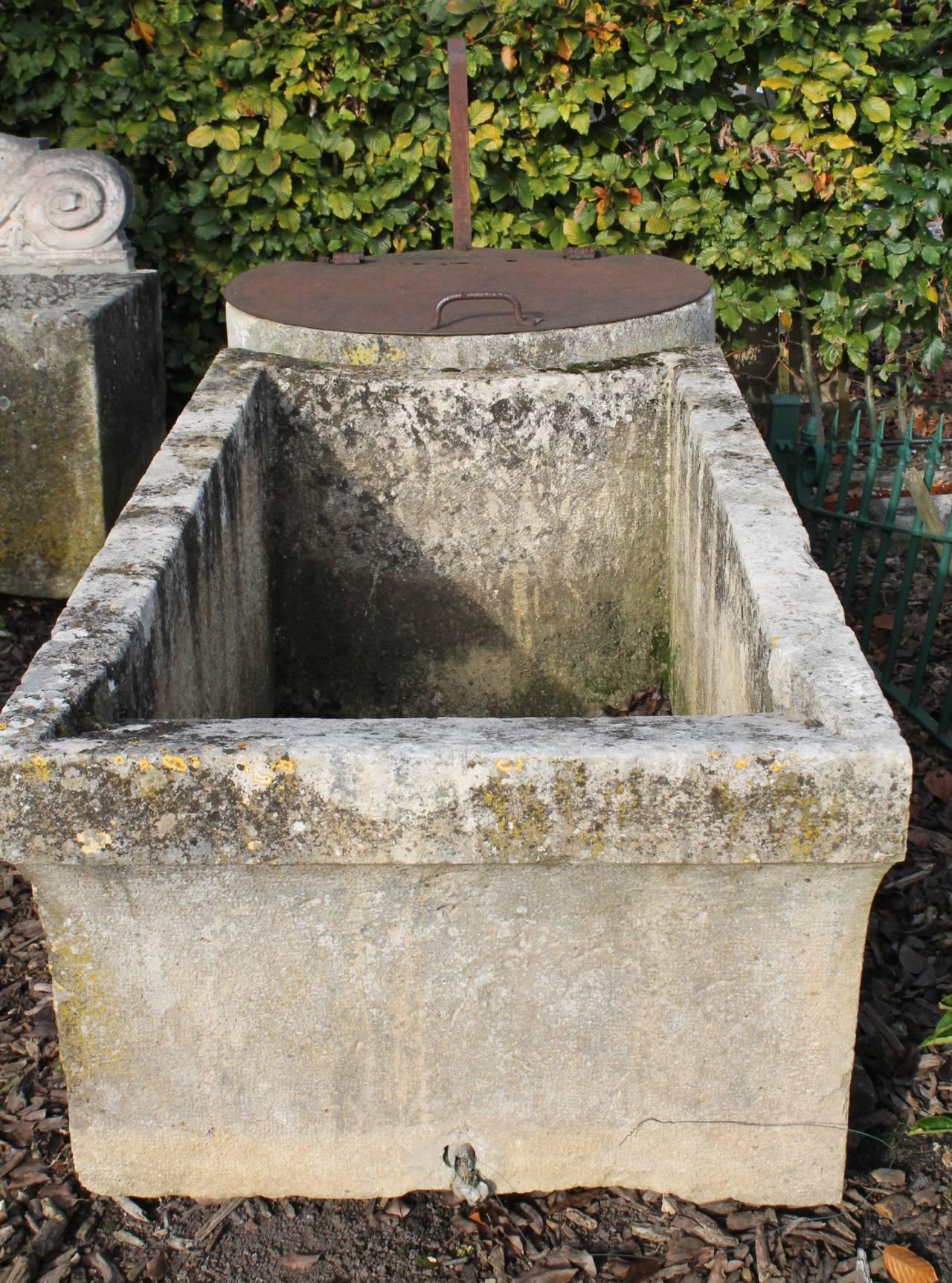French Antique Trough and Well from the Early 18th Century For Sale
